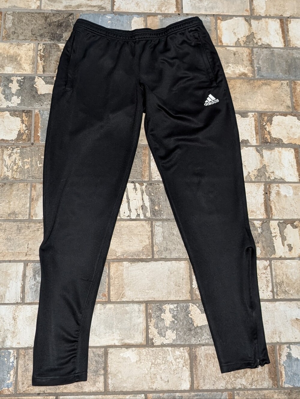 Adidas Climalite Black Tapered Athletic Soccer Training Pants - Women's Medium